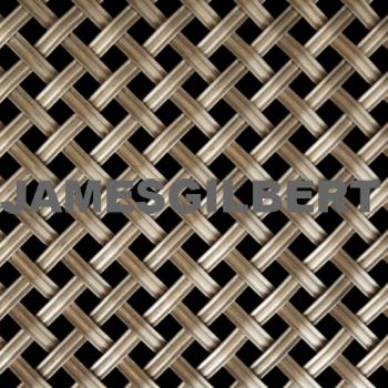 Handwoven Stainless Steel Decorative Grille with 5mm Reeded Wire and 6mm Diamond Aperture
